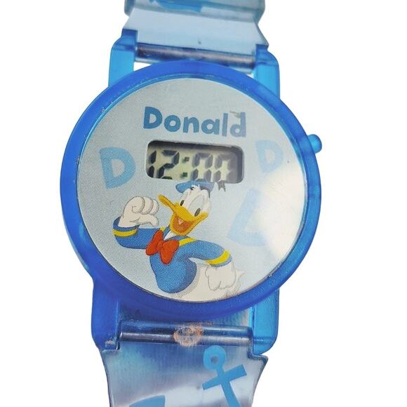 Disney Donald Duck Vintage Plastic Digital Watch - Picture 1 of 8